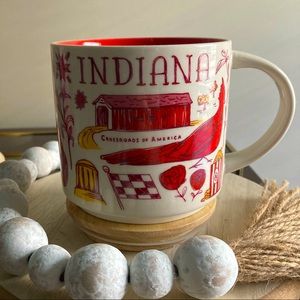 Starbucks 2018 Been There Series Coffee Mug Indiana